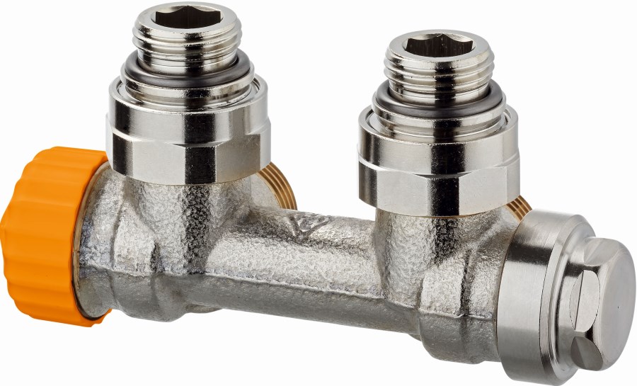 IMI HEIMEIER MULTILUX V ECLIPSE radiátorový ventil 1/2" závitový, termostatický, s dvojbodovým systémom, rohový, mosadz