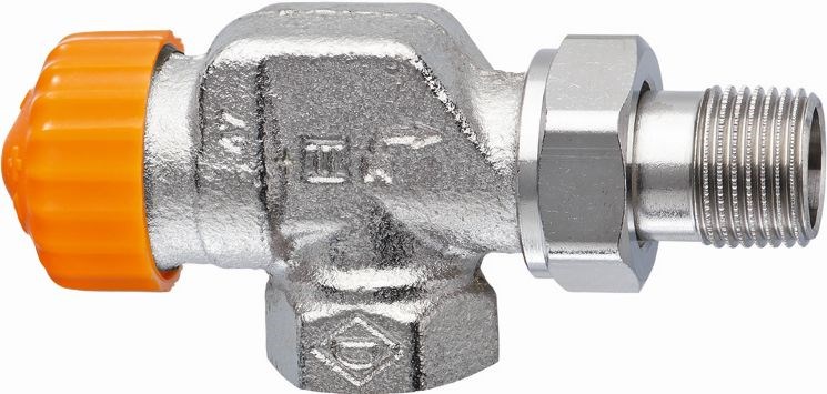 IMI HEIMEIER ECLIPSE radiátorový ventil 1/2 "závitový, termostatický, s automatickým obmedzením prietoku, axiálny, mosadz