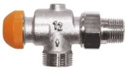 HERZ TS-98-V termostatický ventil 1/2" rohový, špeciál, s plynulým odčítateľným prednastavením