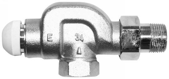 HERZ TS-E 7728 ŠPECIÁL termostatický ventil 1/2", axiálny, pre samotiažne sústavy, vnútorný/vonkajší závit, mosadz