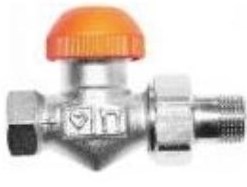 HERZ TS-98-V termostatický ventil 3/8" priamy, s plynulým prednastavením a číselnou stupnicou