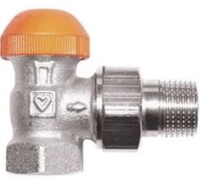 HERZ TS-98-V termostatický ventil 3/4" rohový, s plynulým odčítateľným prednastavením
