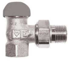 HERZ TS-90-E 7724 termostatický ventil 1/2", rohový, pre jednorúrkové sústavy, vnútorný/vonkajší závit, mosadz