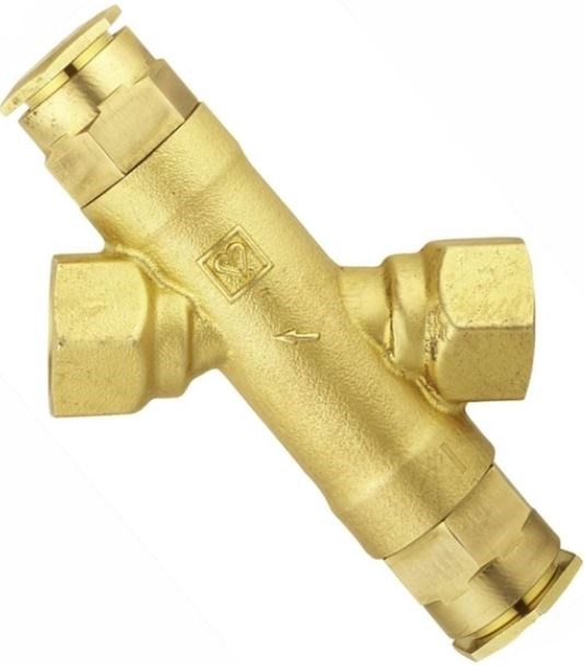 HERZ termostat DN20 do cirkulácie, šikmý, závitový, mosadz