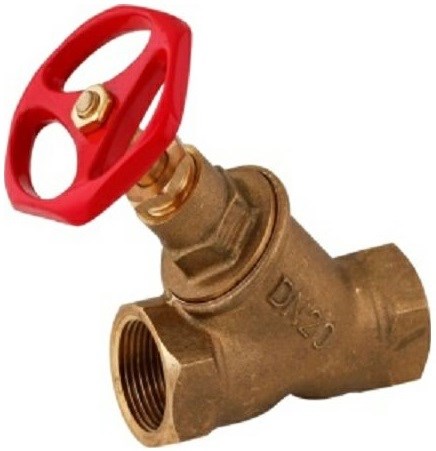 SLOVARM K-5083 uzatvárací ventil K-5083 DN15 1/2", šikmý, závitový, voda, mosadz