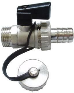 Guľový kohút M3/4", závitový, vypúšťací, páka, voda, mosadz/zliatina