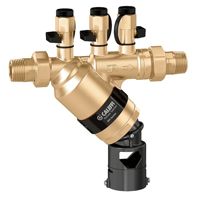 CALEFFI BA 580 systémový oddeľovač DN15, 1/2", PN10, závitový, mosadz