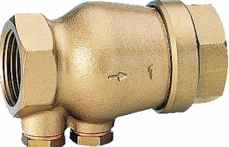 RESIDEO BRAUKMANN RV280 ventil spätný pre rozvod vody, DN50, 2", 16bar, 90°C, závitový, mosadz