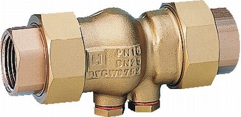 RESIDEO BRAUKMANN RV281 spätný ventil 1", DN25, vnútorný závit, voda, mosadz