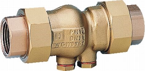 RESIDEO BRAUKMANN RV281 ventil spätný pre rozvod vody, DN15, Rp 1/2", 16bar, vnútorný závit, mosadz