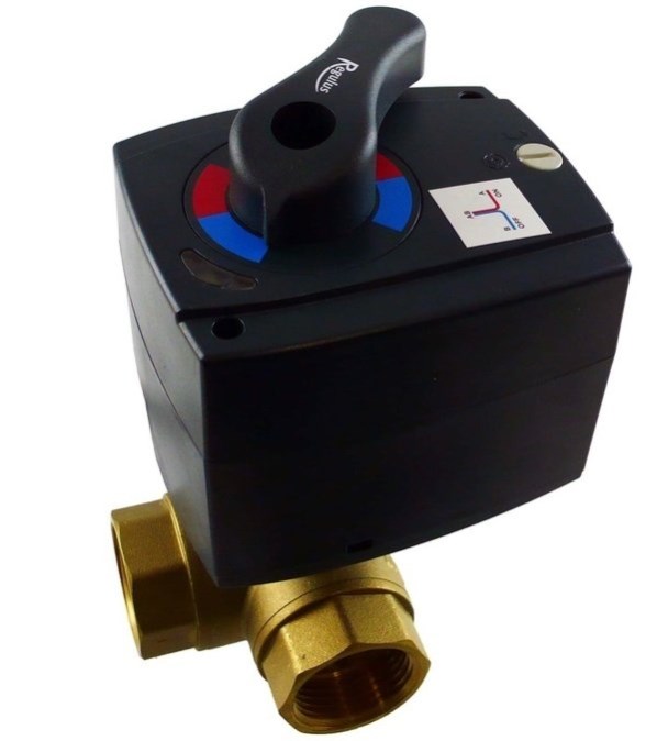 REGULUS VZK R 325-230-1P-60 L 1F zónový ventil G1", DN25, 230V, trojcestný, s pohonom