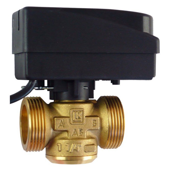 REGULUS LK 525 zónový ventil 5/4“ M, dvojcestný, šupátkový, s pohonom