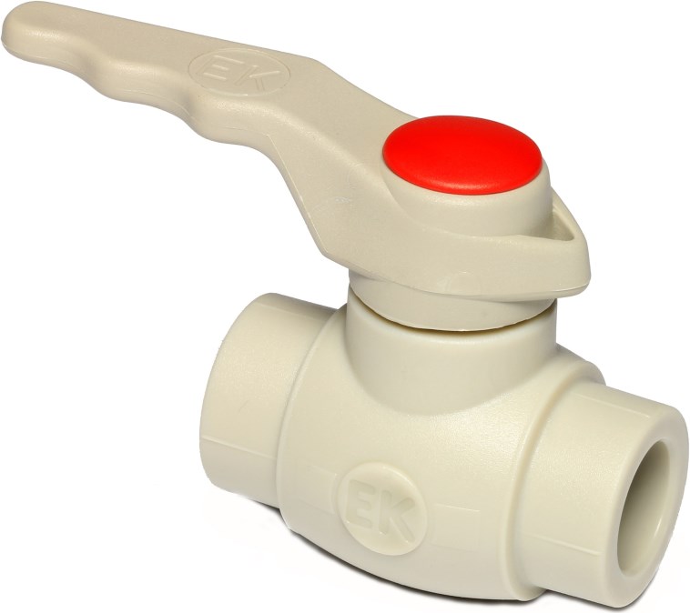 WAVIN EKOPLASTIK PPR guľový kohút 16mm, zvárací, páka, voda, PP-R