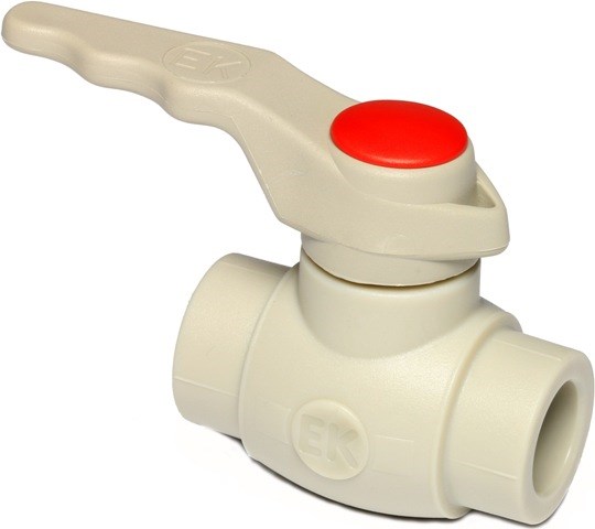 WAVIN EKOPLASTIK PPR guľový kohút 50mm, zvárací, páka, voda, PP-R