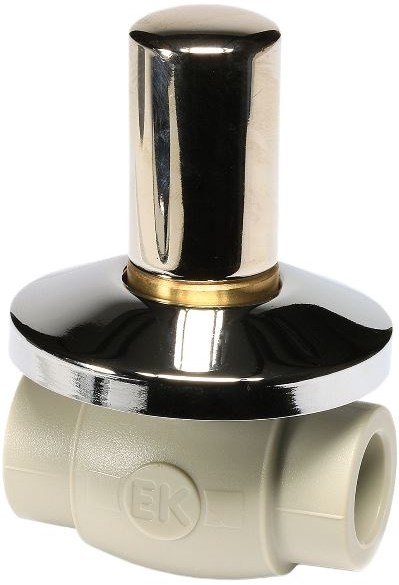 WAVIN EKOPLASTIK PPR ventil 20mm, podomietkový guľový, voda, s kovovou krytkou, PP-R