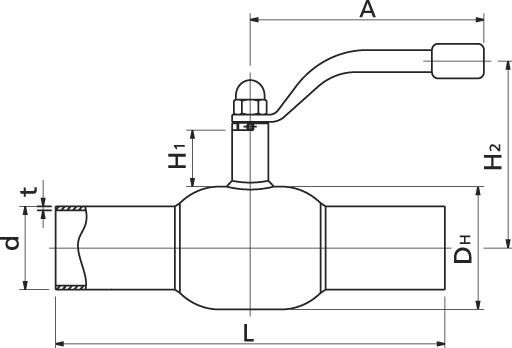 FLAMCO BALLOMAX kohút guľový DN40, pre vodu, oceľ