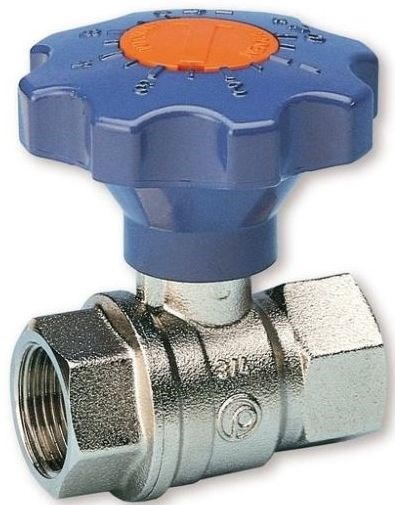 IVR TOP BALL guľový uzáver 5/4" regulačný, mosadz