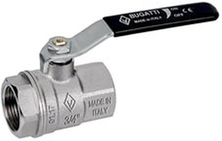 BUGATTI NEW JERSEY guľový kohút FF5/4", závitový, plnoprietokový, páka, voda