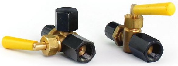 Guľový kohút 16262 TP, M20x1,5, PN25, dvojcestný, závitový, páka, plyn, mosadz