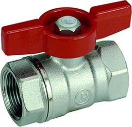GIACOMINI R251D guľový kohút FF3/8"závitový, motýľ, voda, mosadz/chróm
