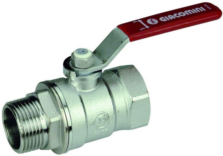 GIACOMINI R254DL guľový kohút FM3/4", závitový, páka, voda, mosadz/chróm