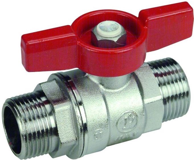 GIACOMINI R253DL guľový kohút MM3/4", závitový, motýľ, voda, mosadz/chróm