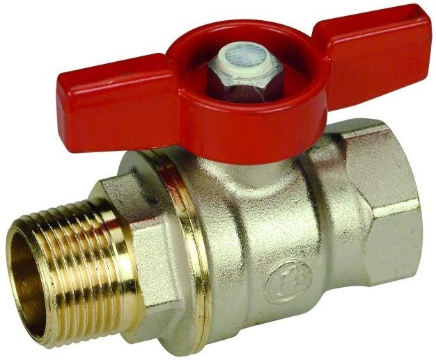 GIACOMINI R914 guľový kohút FM11/4", závitový, plnoprietokový, vrtuľka, voda, mosadz