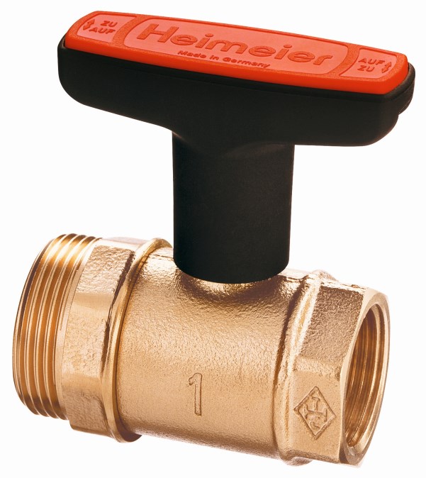 IMI HEIMEIER GLOBO H guľový kohút Rp1/2"xG3/4", závitový, motýľ, voda, bronz