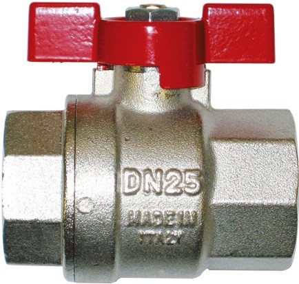 IVR 954/A EVERLAST guľový kohút FF3/8", závitový, plnoprietokový, motýľ, voda, poniklovaný