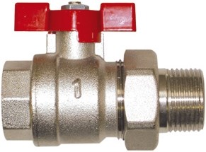 IVR 60/A BOCCHETTONE guľový kohút F3/4", závitový, plnoprietokový, motýľ, voda, poniklovaný