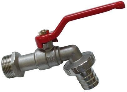 Guľový kohút M1"x5/4" záhradný, závitový, páka, voda, mosadz