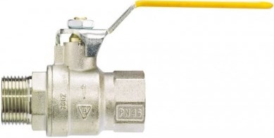 IVR 101 ELITE GAS guľový kohút FM6/4", závitový, plnoprietokový, páka, plyn, poniklovaný