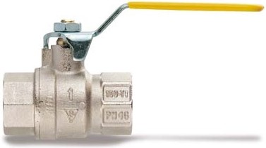 IVR 100 ELITE GAS guľový kohút FF2 1/2", závitový, plnoprietokový, páka, plyn, poniklovaný