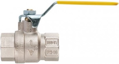 IVR 100 ELITE GAS guľový kohút FF3/8", závitový, plnoprietokový, páka, plyn, poniklovaný