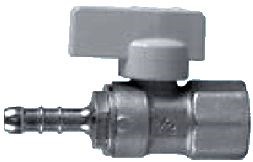 ART.92 guľový kohút F1/2", PN4, závitový, páka, plyn, mosadz