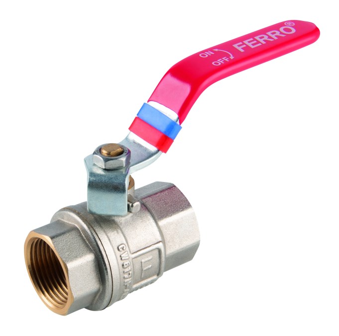 NOVASERVIS guľový kohút MM 5/4", 30bar, závitový, plnoprietočný, páka, voda