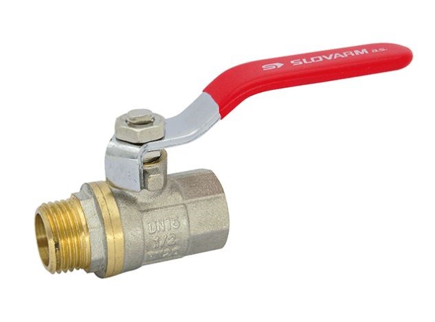 SLOVARM KE-241 guľový kohút G2", M/F, závitový, páka, voda, mosadz