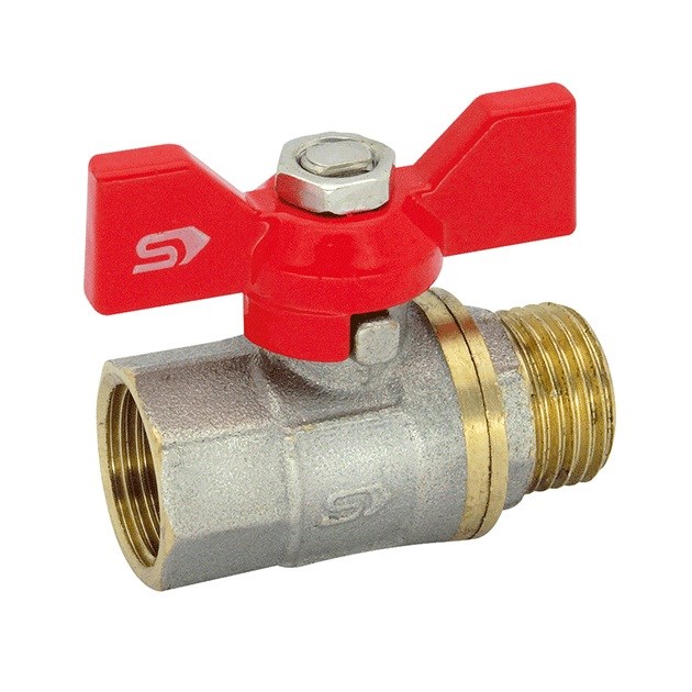SLOVARM KE-240 guľový kohút G3/4"", M/F, závitový, motýľ, voda, mosadz