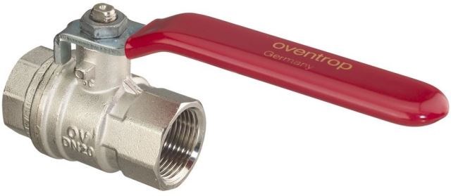 OVENTROP OPTIBAL guľový kohút DN20, Rp3/4"xRp3/4", PN16, plnoprietočný, páková rukoväť, mosadz