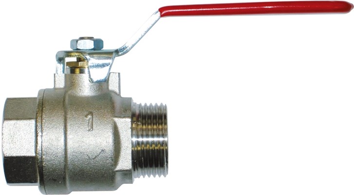 IVR 956 EVERLAST guľový kohút FM6/4", závitový, plnoprietokový, páka, voda, poniklovaný