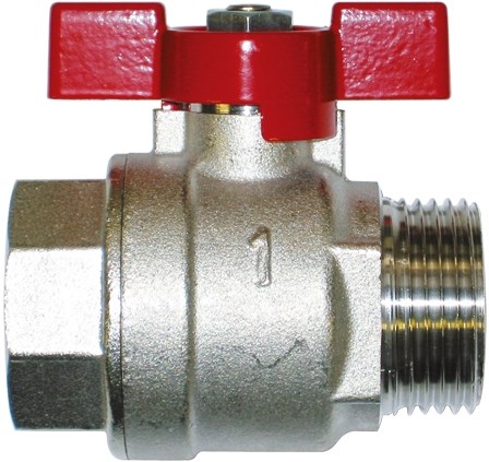 IVR 956/A EVERLAST guľový kohút FM3/4", závitový, plnoprietokový, motýľ, voda, poniklovaný