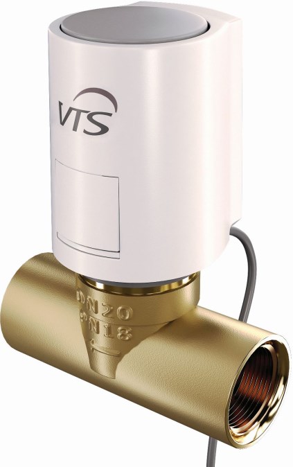 VTS ventil 3/4", dvojcestný, so servopohonom 230V, vnútorný závit, mosadz