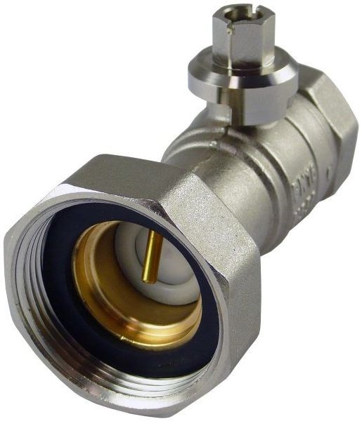 REGULUS guľový kohút FF1"x6/4", so spätným ventilom, závitový, kúrenie, mosadz