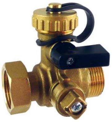 REGULUS guľový kohút 3/4", s vypúšťacím ventilom Fu/M, voda, mosadz