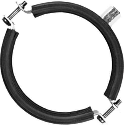 Objímka 140mm pre ventilačné potrubie, s gumou, oceľ