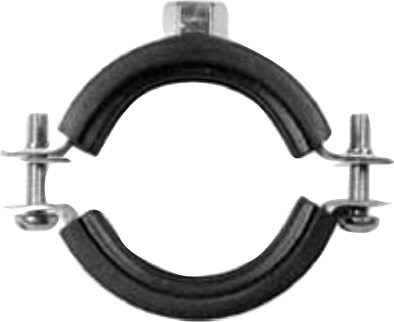 Objímka 20-23mm, 1/2" dvojšróbová, s gumou, oceľ