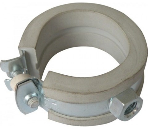 Objímka 40-46mm klzná, jednošróbová, s gumou, oceľ