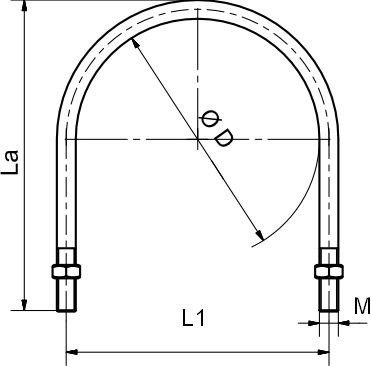 Strmeň 131-140mm, M14, 5", oceľ