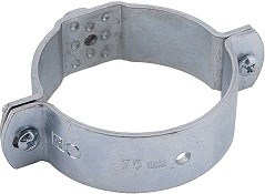 WALRAVEN BIS 434 objímka 40mm dvojšrobová M10, pre PE potrubia, oceľ, pozinkované