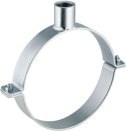 GEBERIT rúrová objímka DN200, s nátrubkom G1", oceľ, pozink